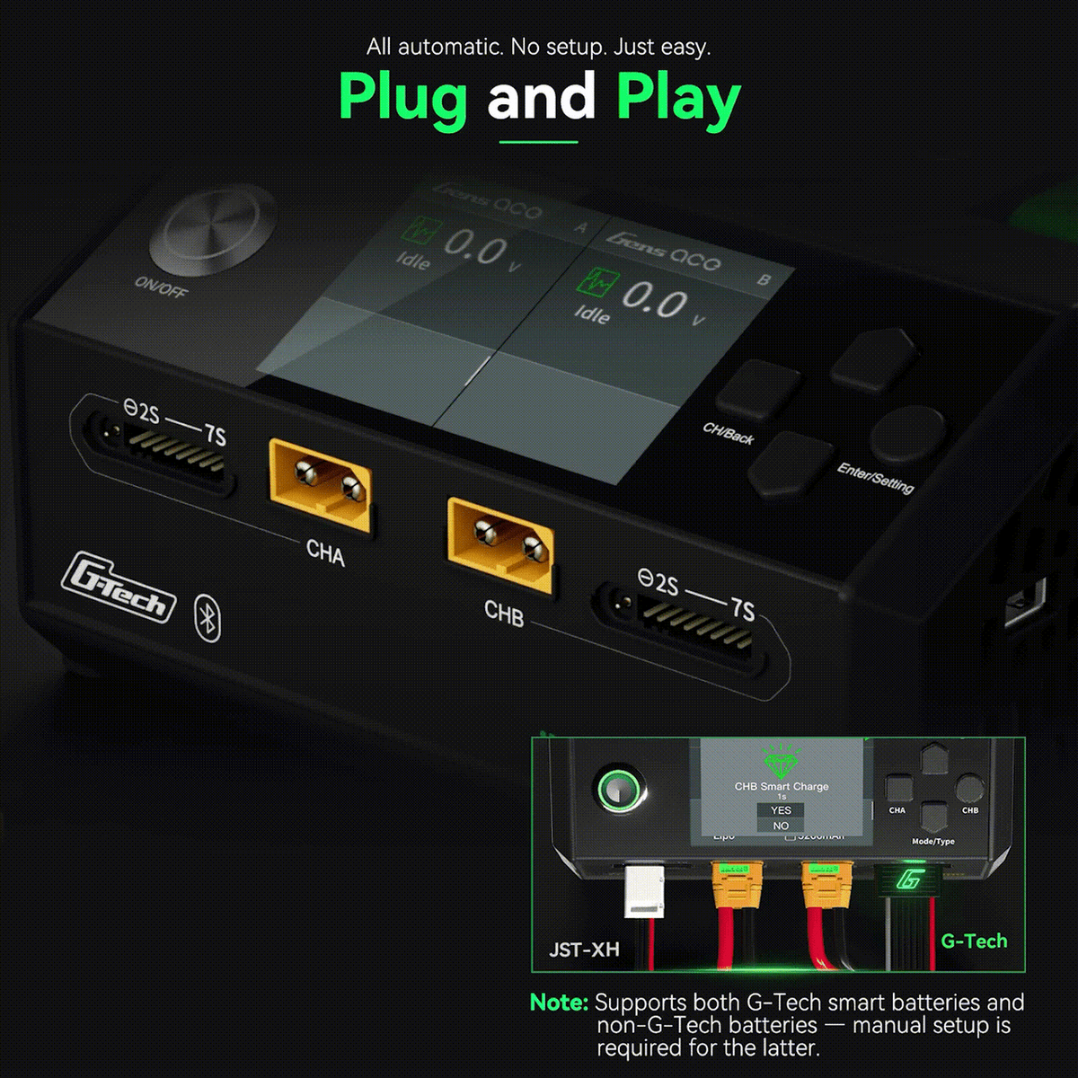 D1000 Plus G-Tech smart battery charging