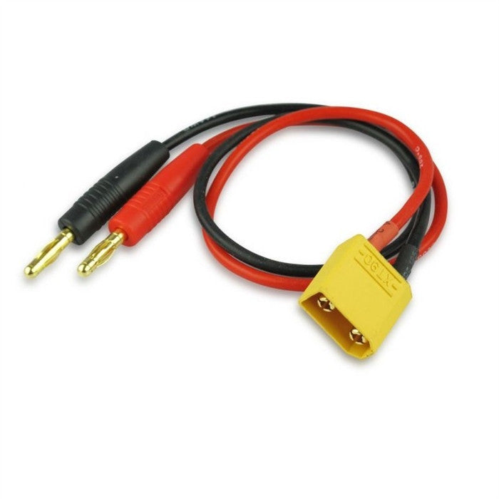 Charge Cable w/ Male XT60 <-> 4mm Banana plug - Next FPV