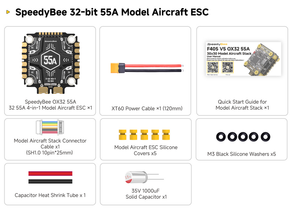 SpeedyBee OX32 55A 30x30 ESC | Next FPV