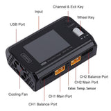 TOOLKITRC M6D DUAL CHANNEL 500W 25A DC BATTERY CHARGER
