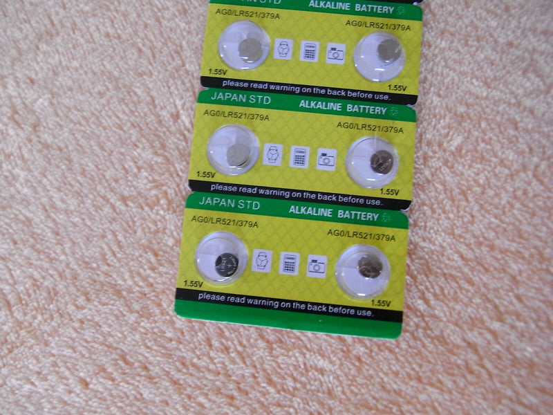 10pcs AG0/LR521/379A BUTTON CELL BATTERY TO SUIT GEMFAN MOONLIGHT PROPS